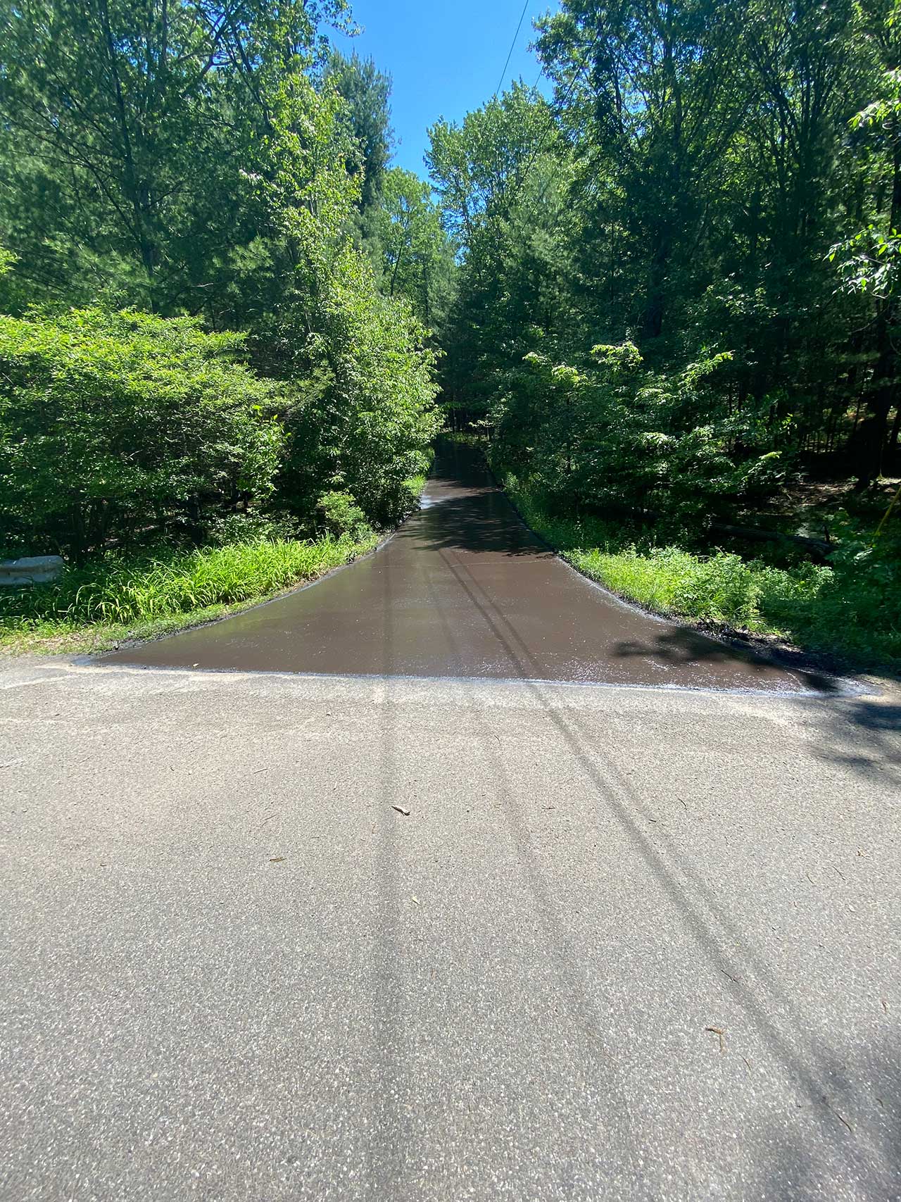 newly sealed rural drive